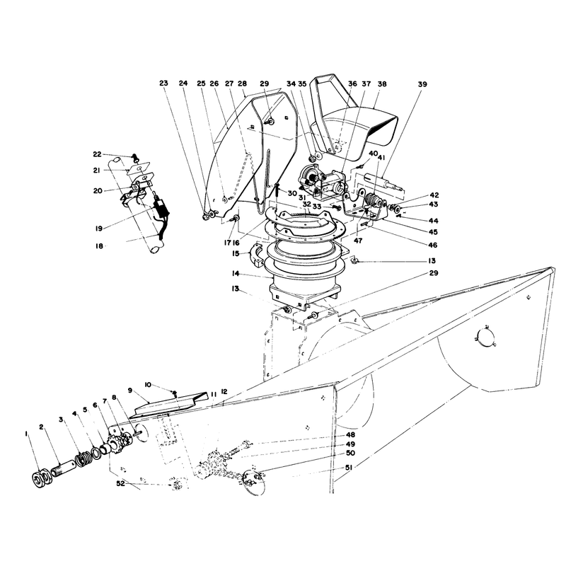 48in Snowthrower Model No 30570 Optional