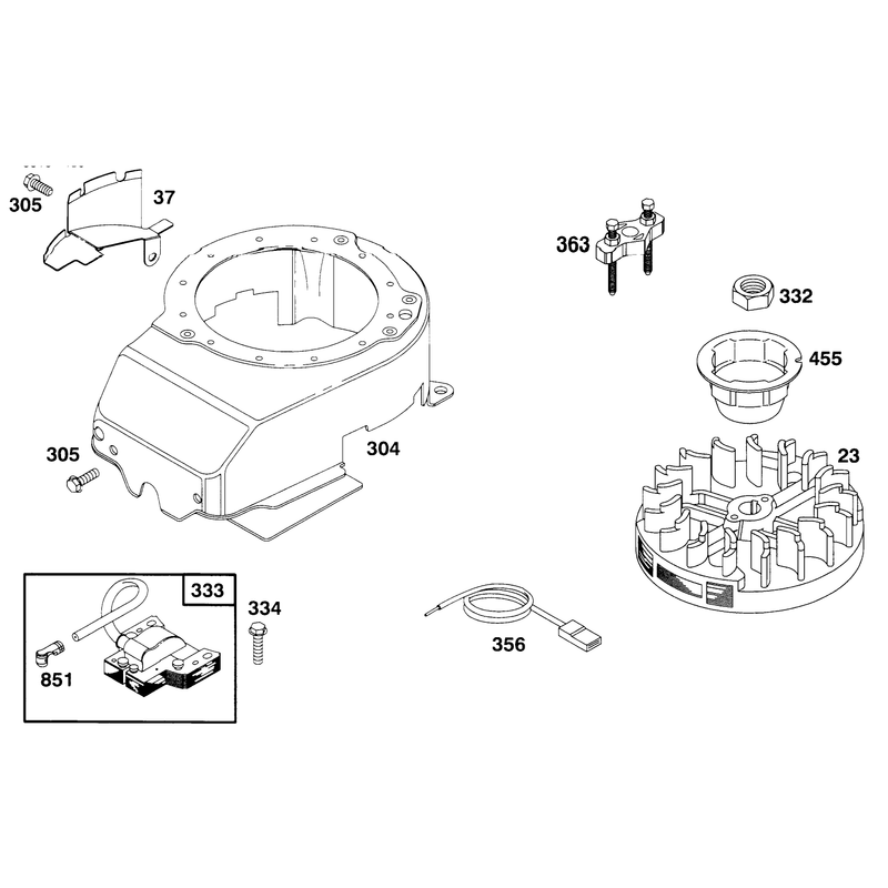 Engine Briggs and Stratton Model 12f802-0667-01