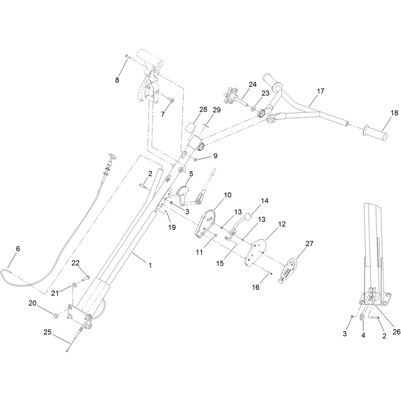 Pro Pitch Handle Assembly No 125-6200