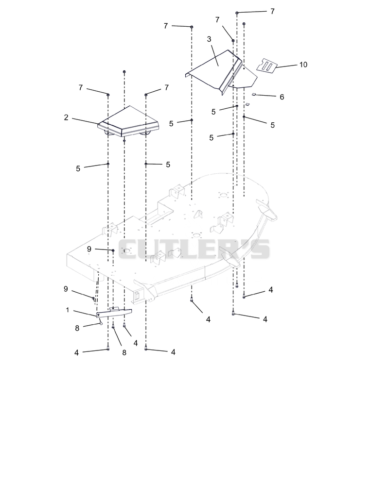 Belt Covers and Baffle - 60"