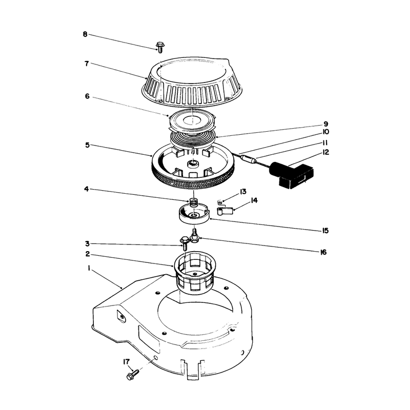 Recoil Assembly Engine Model No 47ph7