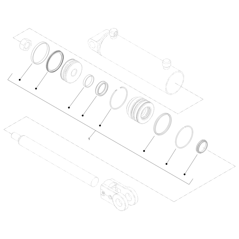 Hydraulic Cylinder Assembly No 139-0778