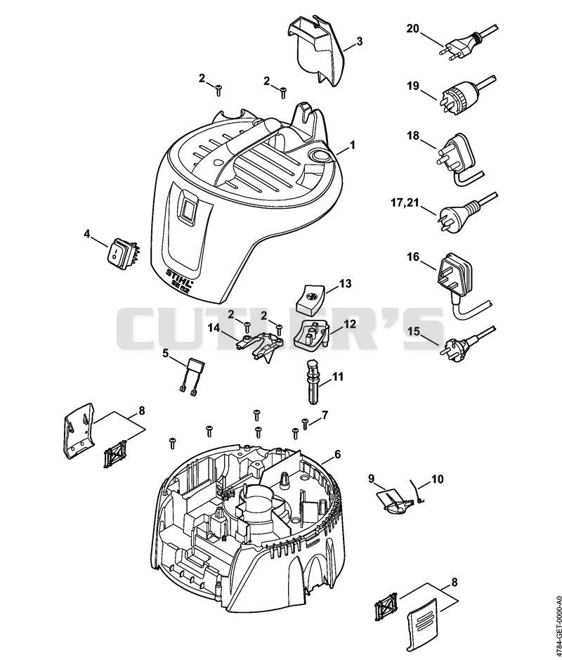 SE 62: Machine cover, Connecting cable