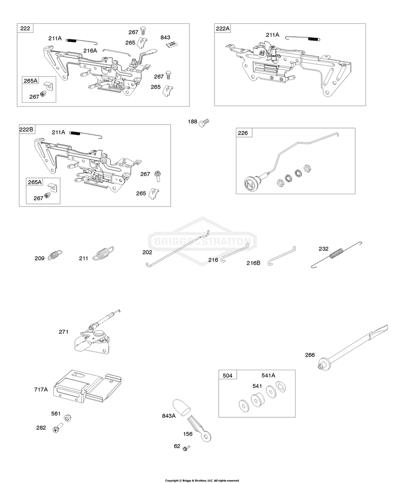 Control Brackets, Springs, Links