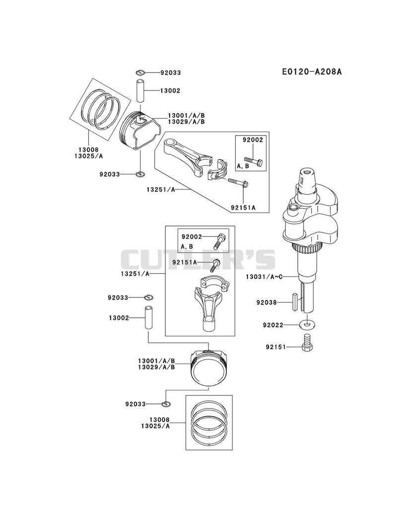 PISTON/CRANKSHAFT