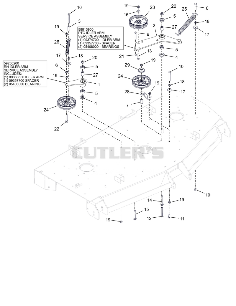 Deck Drive Idlers