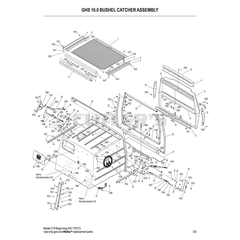GHS 10.0 Bushel Catcher Assembly