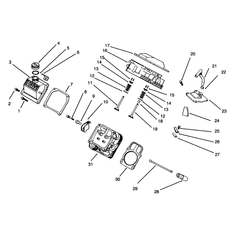 Cylinder Head Valve and Breather
