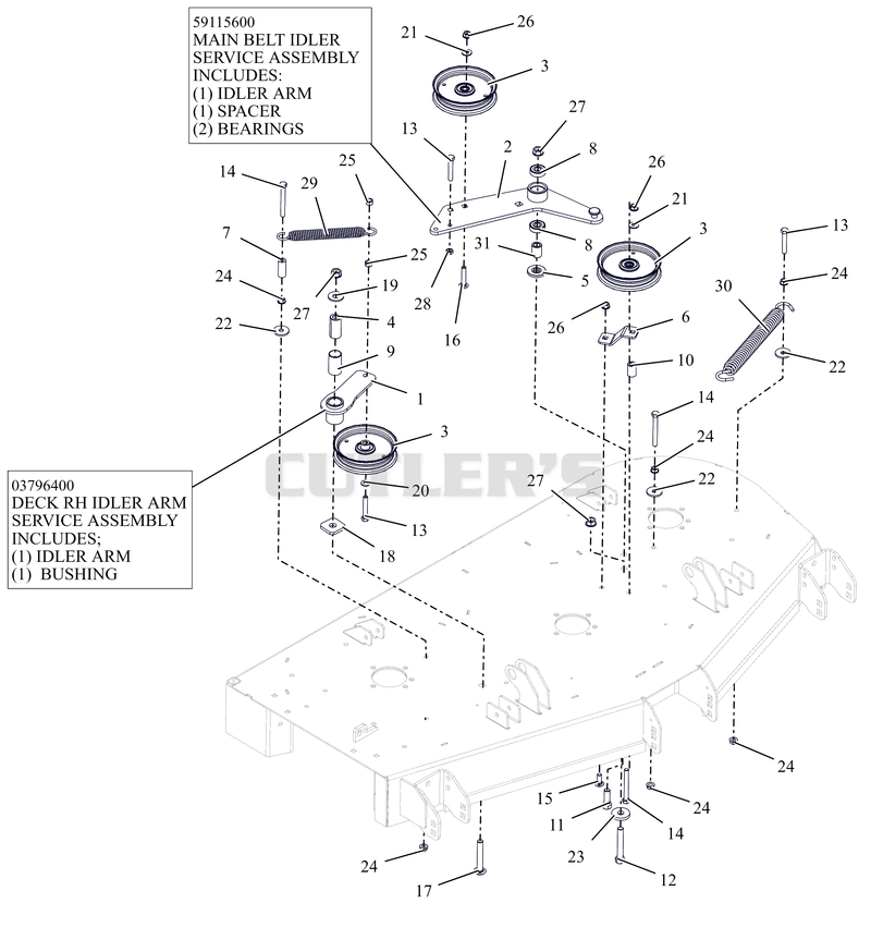 Idlers and Sheaves - 52"