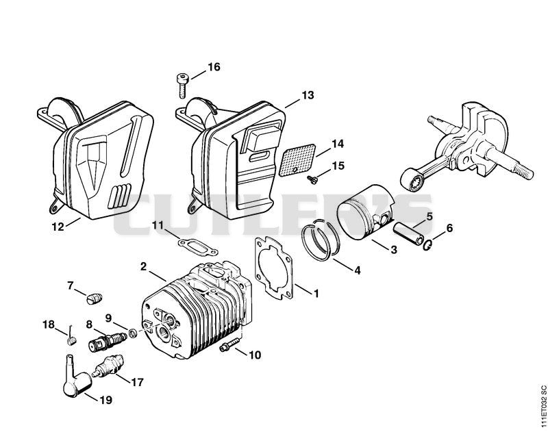 Cylinder, Muffler