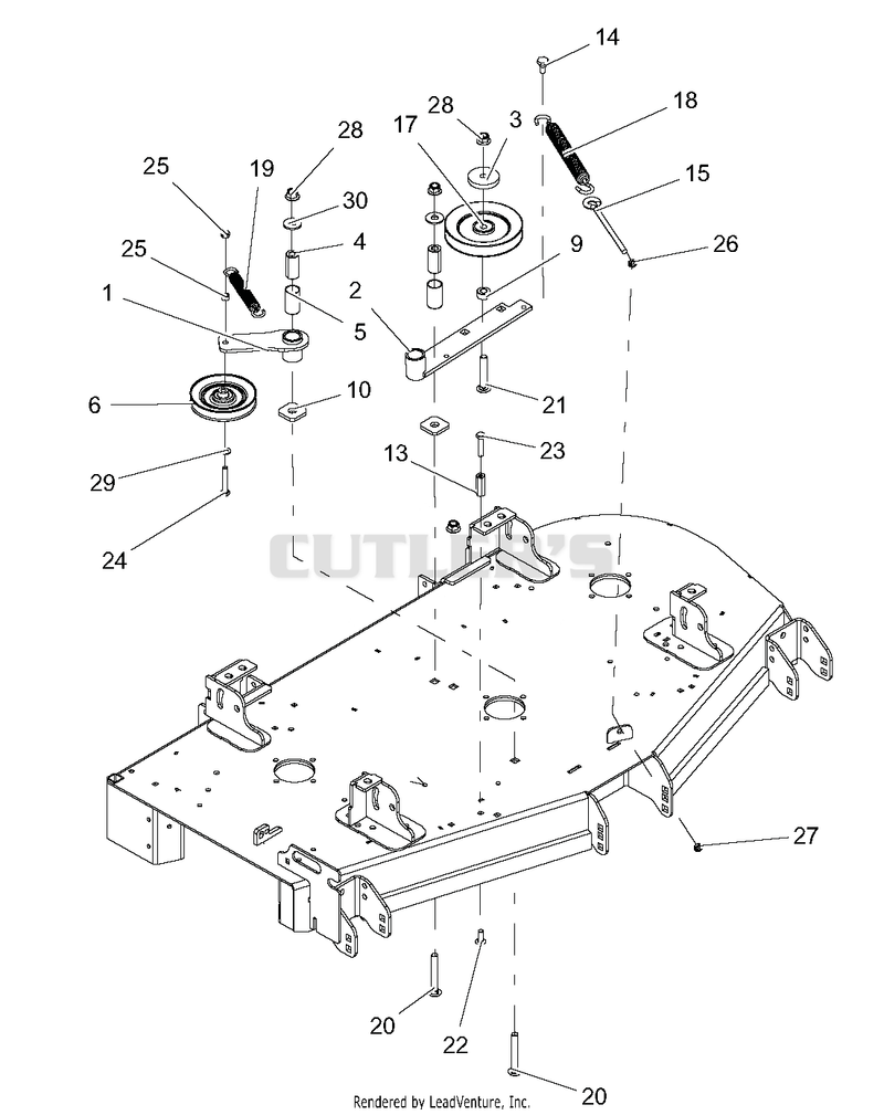 52" Belt Idlers