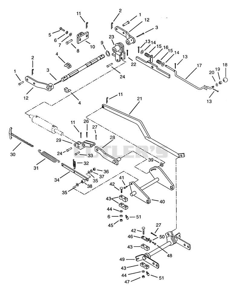 Lift System Rock Shafts