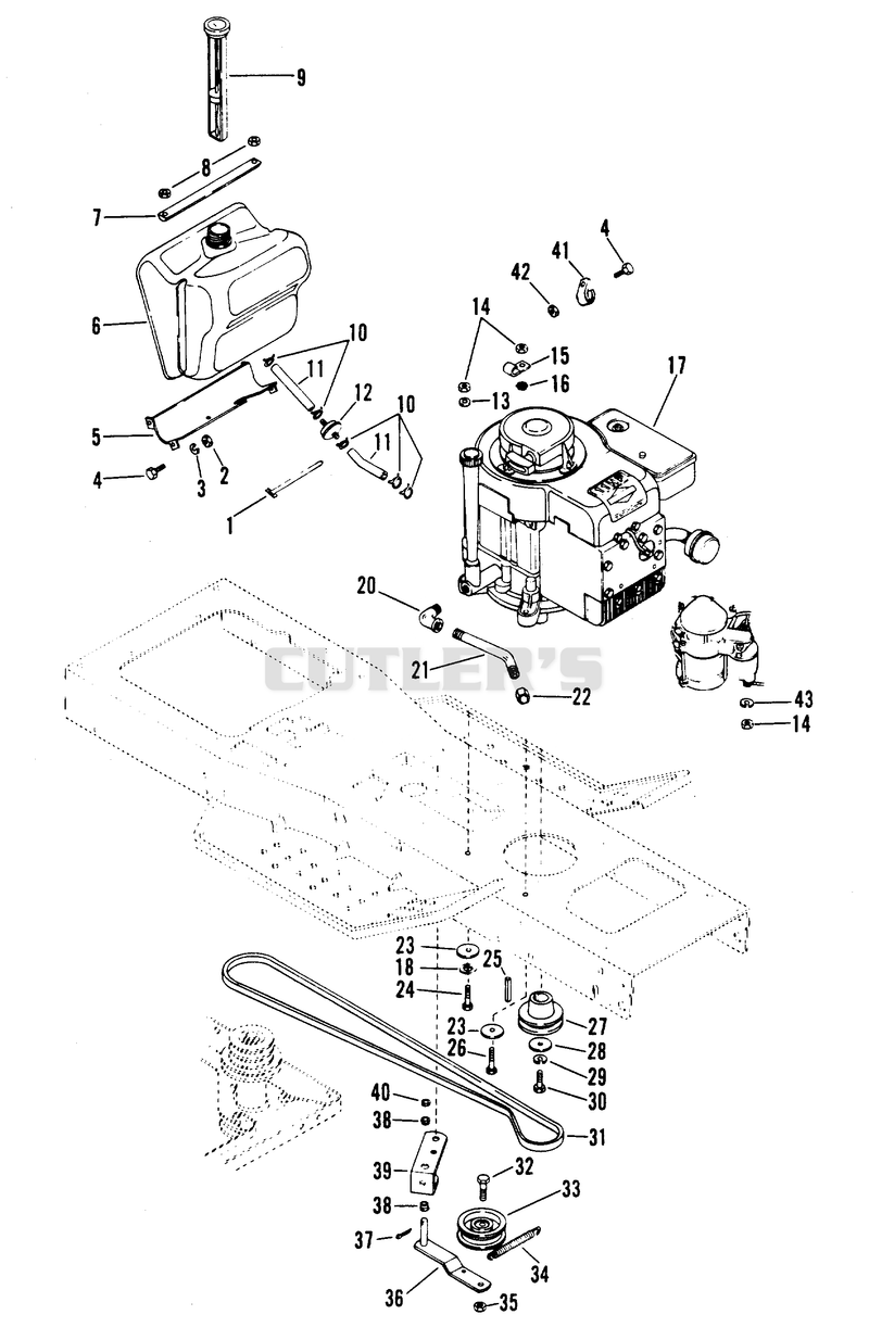 ENGINE AND BELT DRIVE