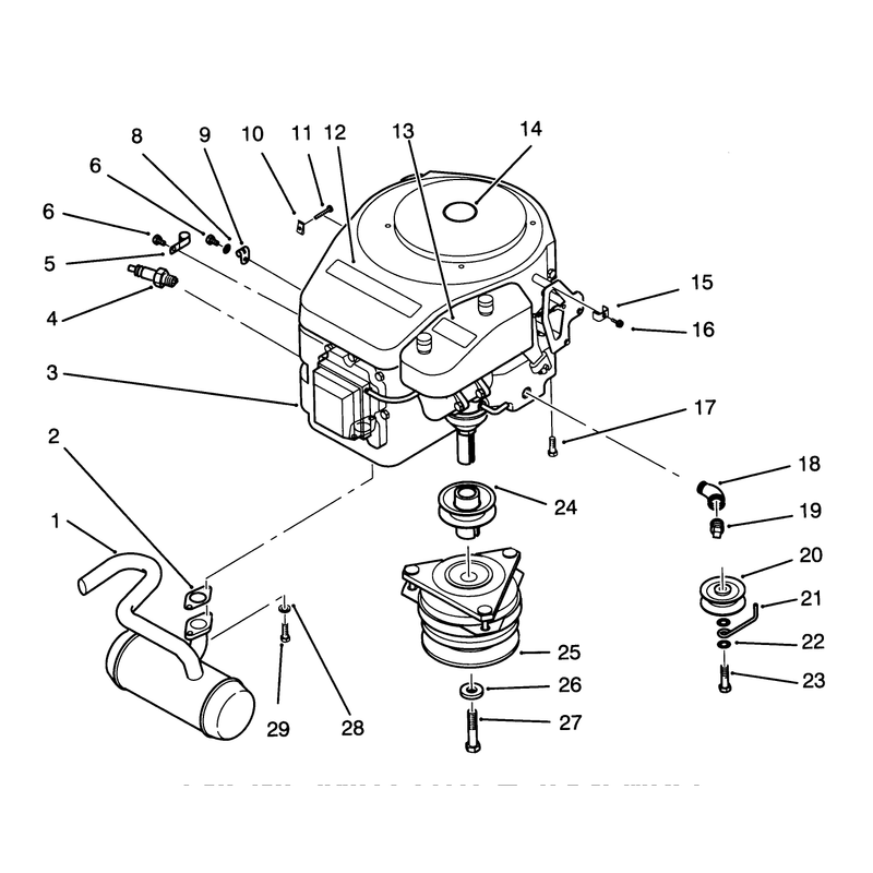 Engine and Clutch Assembly
