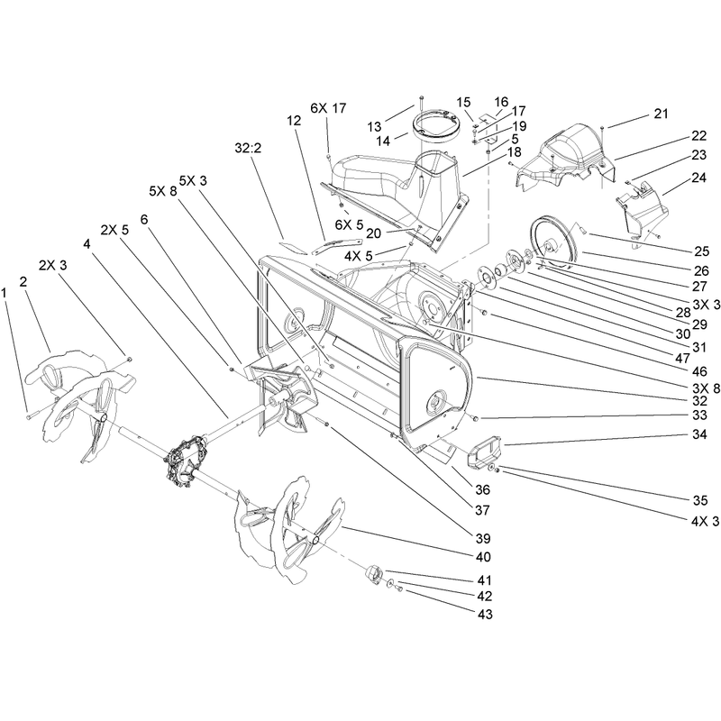 Auger and Housing Assembly