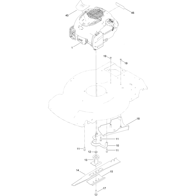 Engine and Blade Assembly