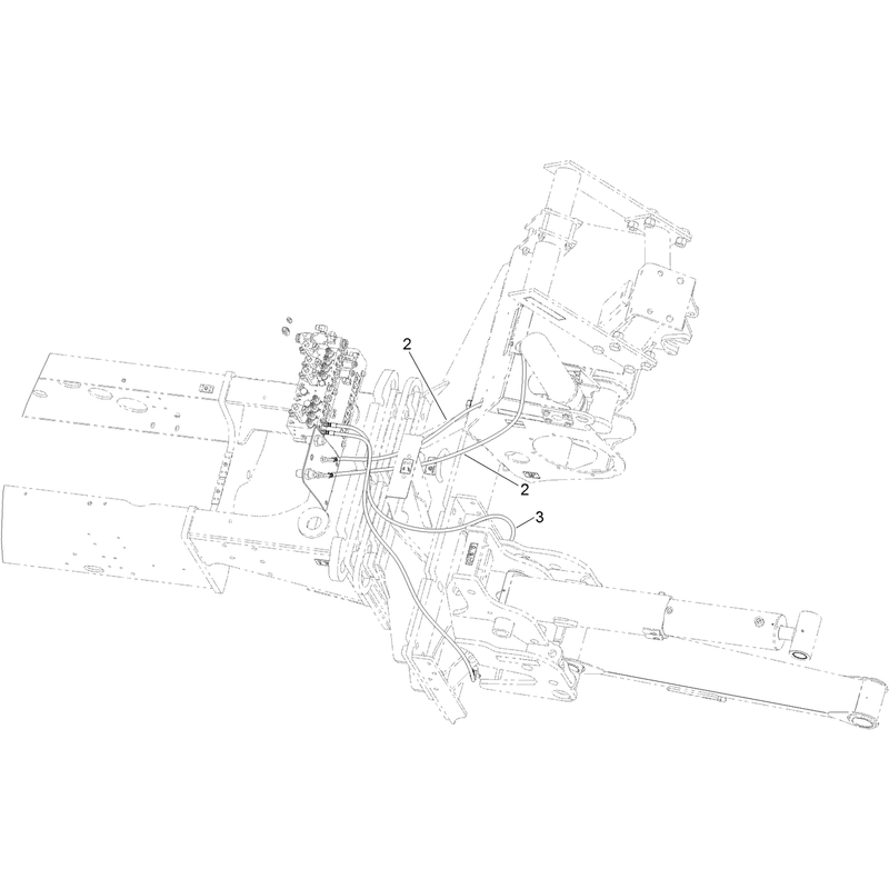 Trencher Lift and Plow Swing Hose Assembly