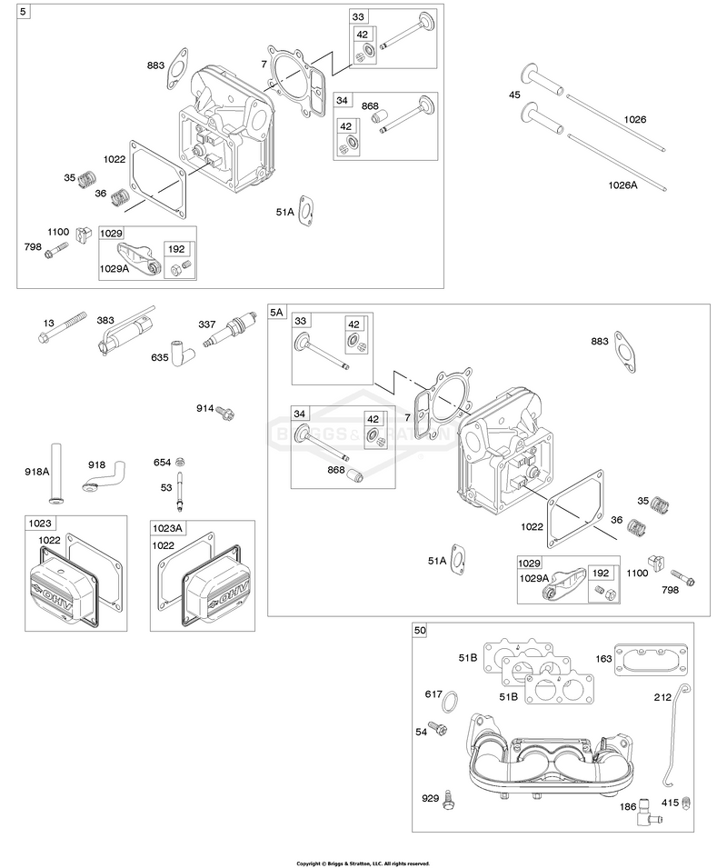 Cylinder Head, Rocker Arm Cover, Intake Manifold