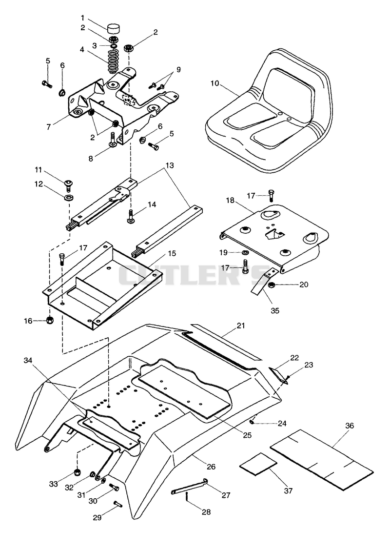 REAR DECK AND SEAT