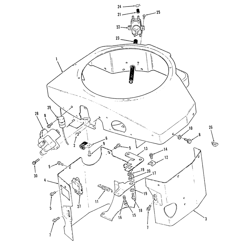 Section 10-Covers, Fuel Pump, Coil, Regulator & Governor Linkage