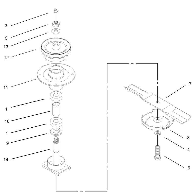 Spindle Housing Assembly No 67-7600