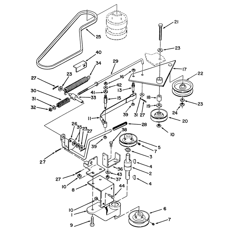 Pto Clutch, Pulleys & Control Assemblies