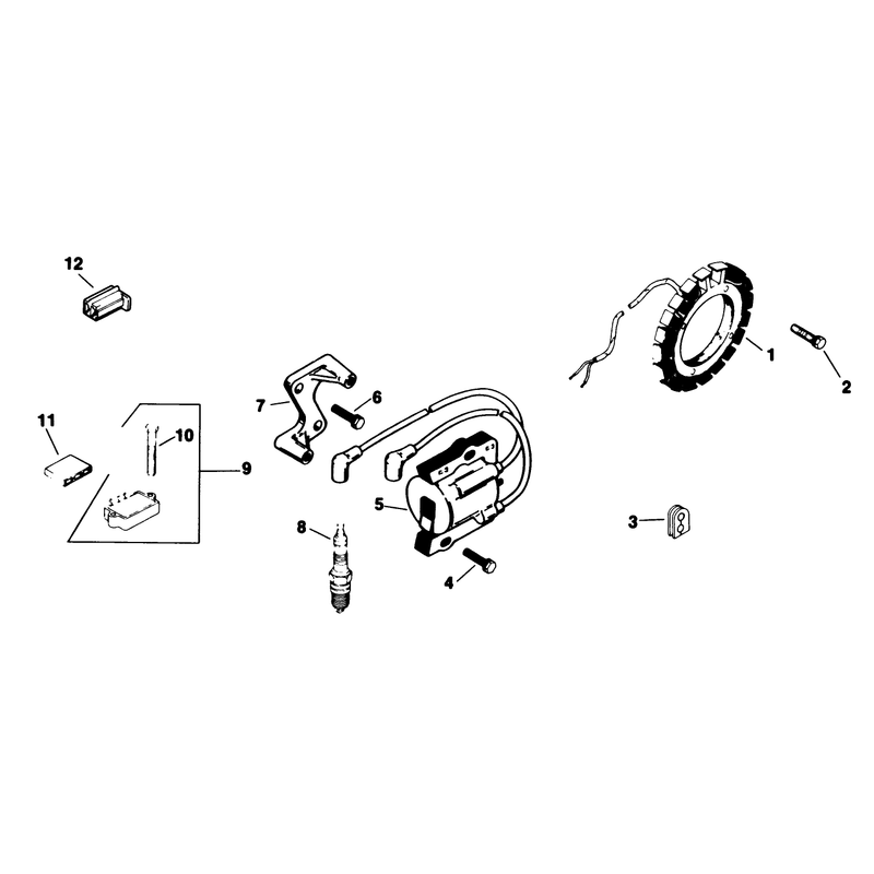 Ignition Engine Kohler Model No M18qs-24657 Continued