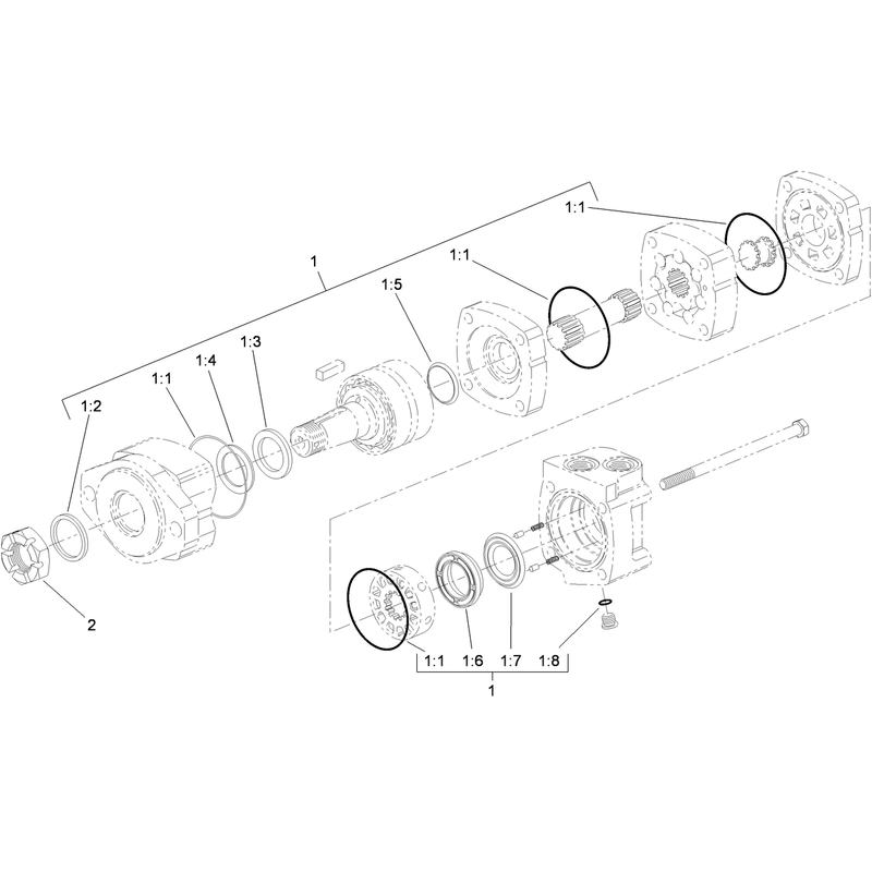 Hydraulic Motor Assembly No 117-4037