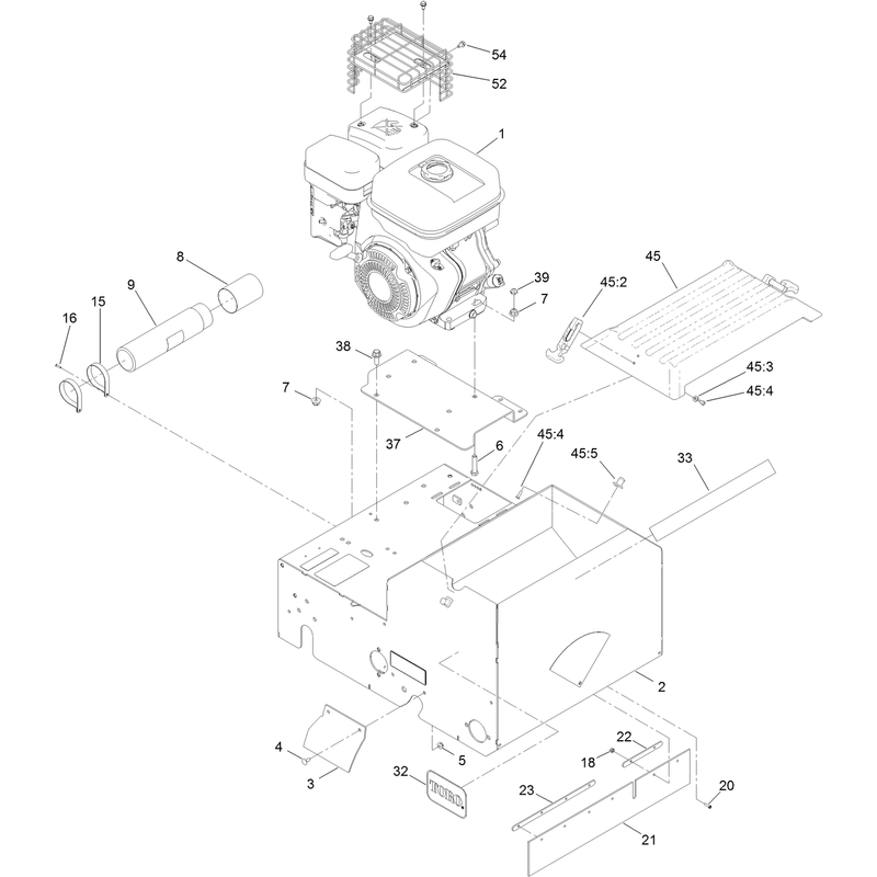 Engine and Frame Assembly