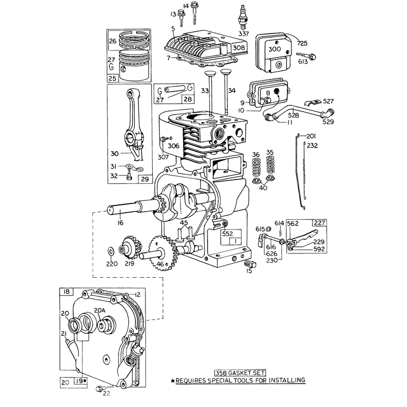 Engine Model No. 130292 Type 0159-06 Briggs & Stratton