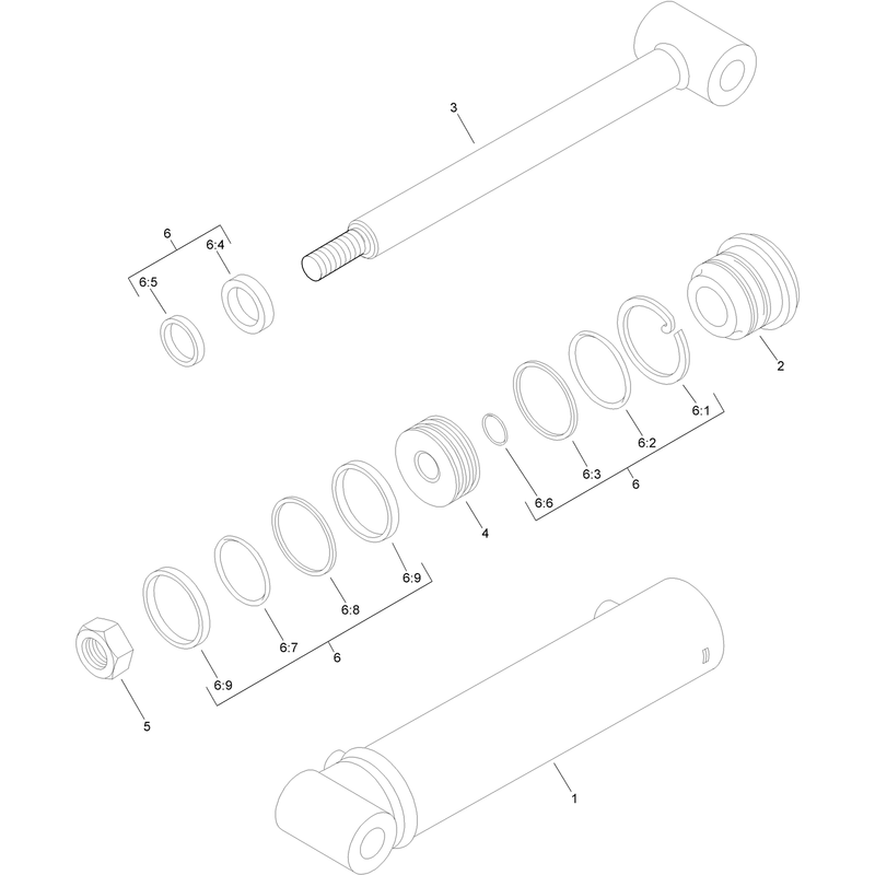 Hydraulic Cylinder Assembly No. AUH674312