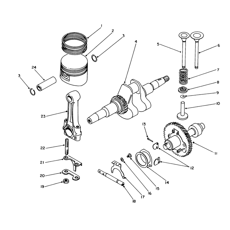 Crankshaft and Cam Shaft Assembly