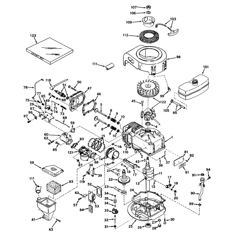 Engine Tecumseh Model No Lav30-30469j