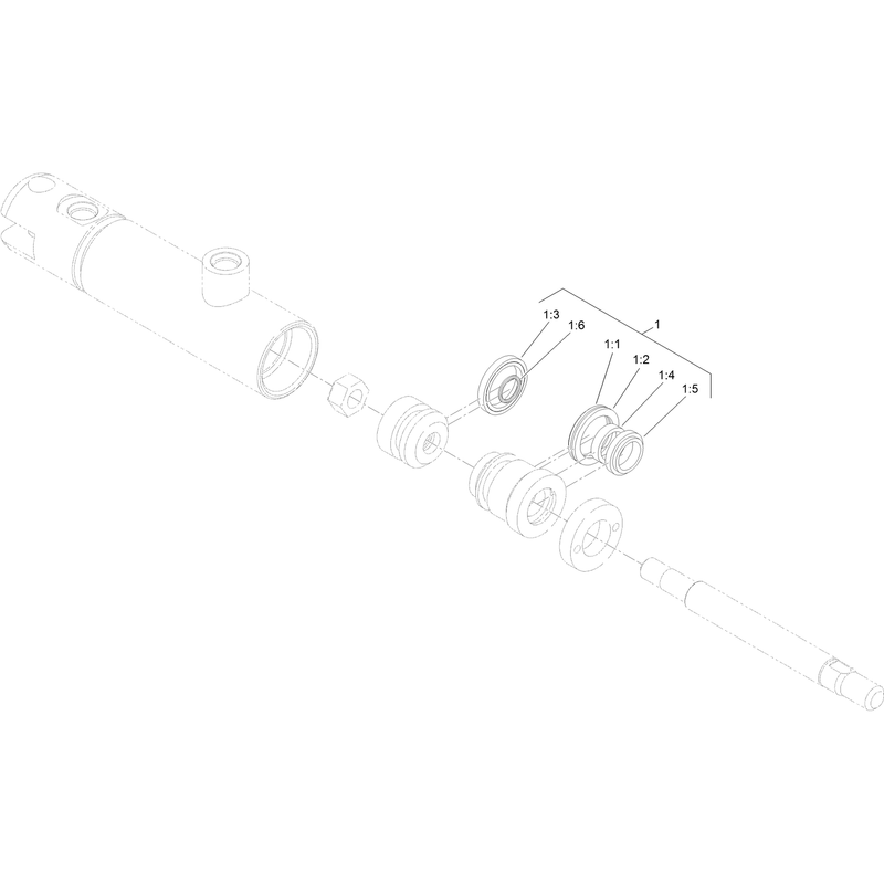 Hydraulic Cylinder Assembly No 125-4463