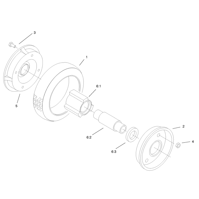 Rear Wheel and Tire Assembly No 74-1720