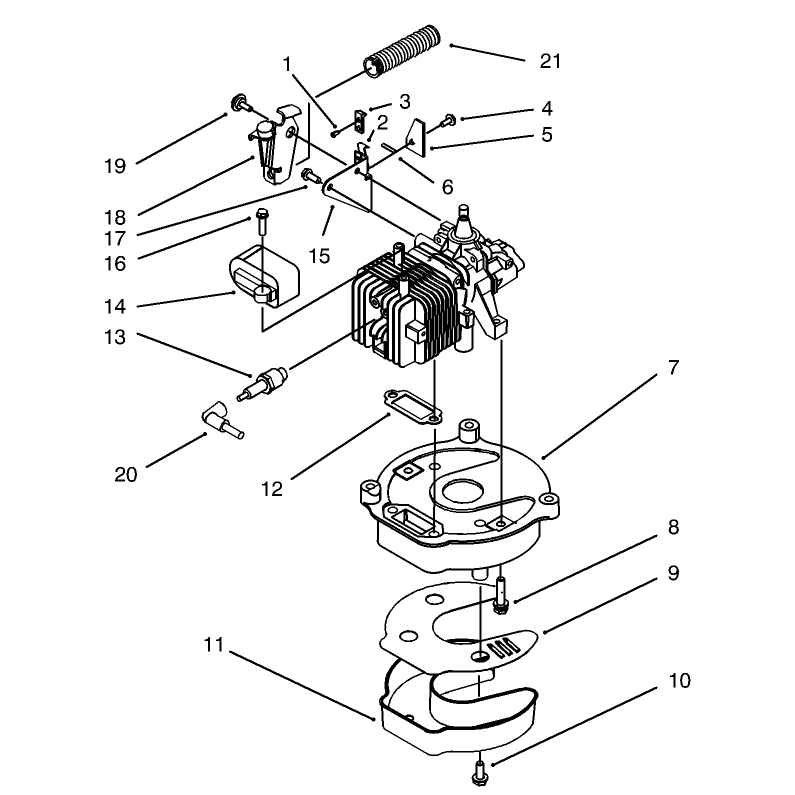 Brake and Muffler Assembly Model No 20442 Only