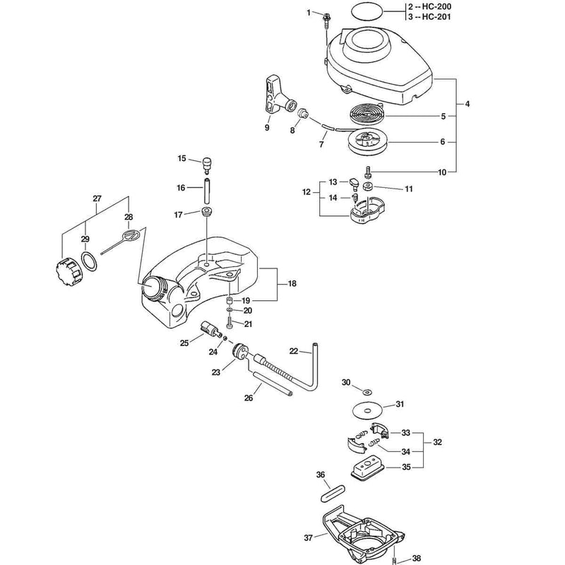 STARTER, FUEL SYSTEM, CLUTCH