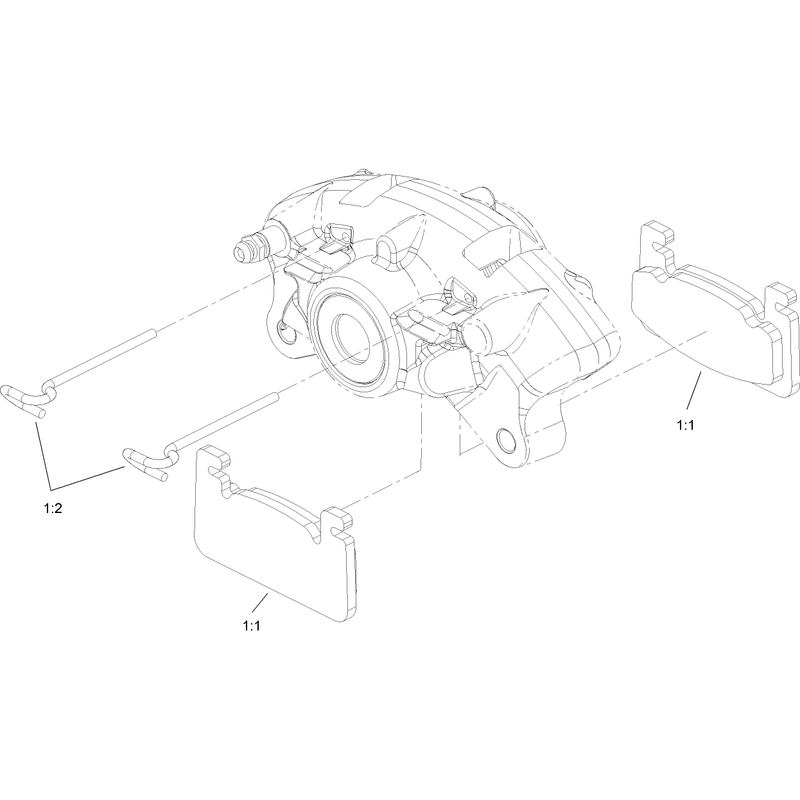 Right Hand Caliper Assembly No 107-0362