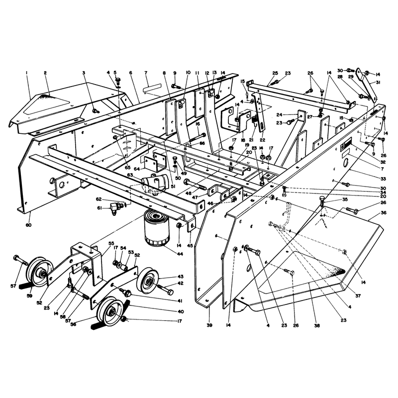 Frame and Jackshaft Assembly