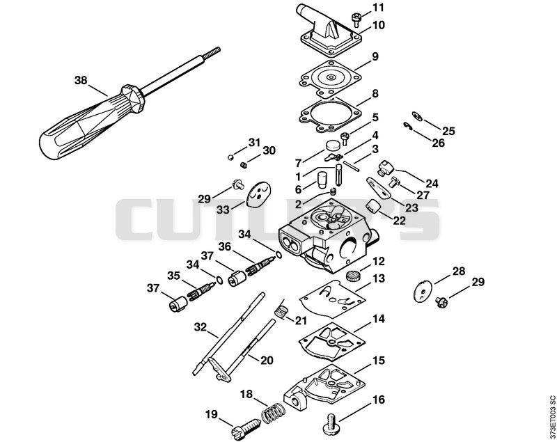 Carburetor BR 340 L WT-580