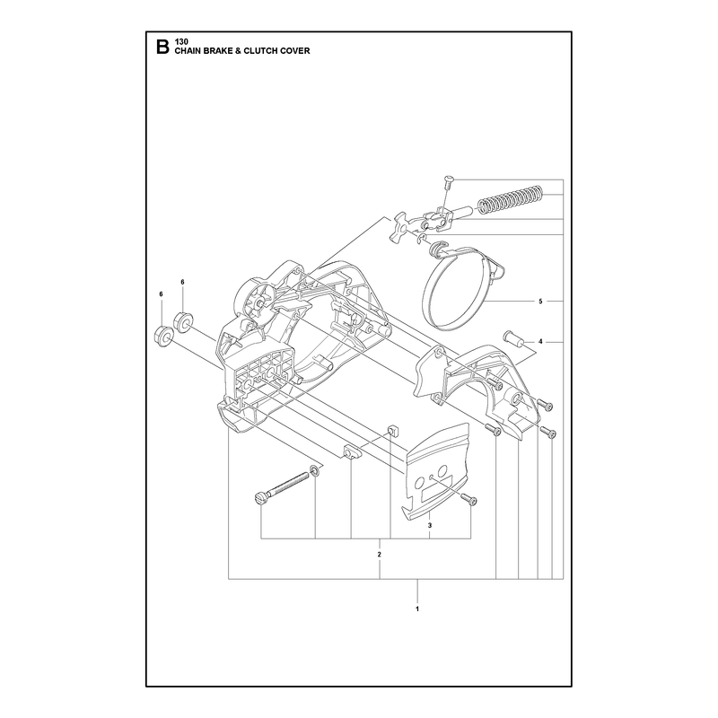 CHAIN BRAKE AND CLUTCH COVER