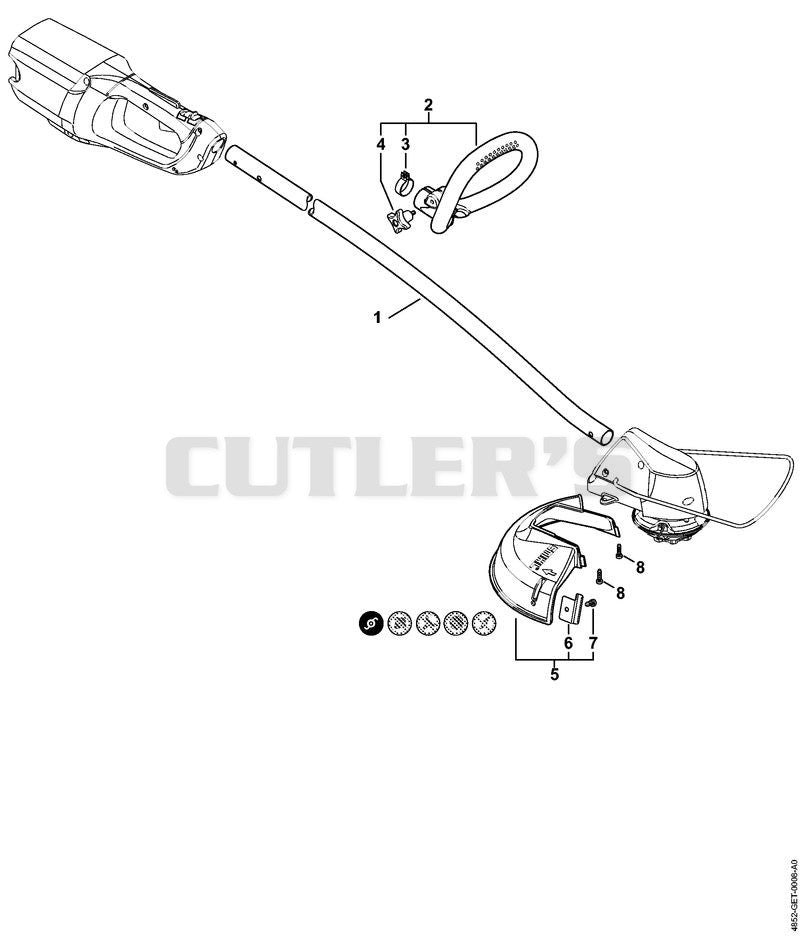 Drive tube assembly, Loop handle