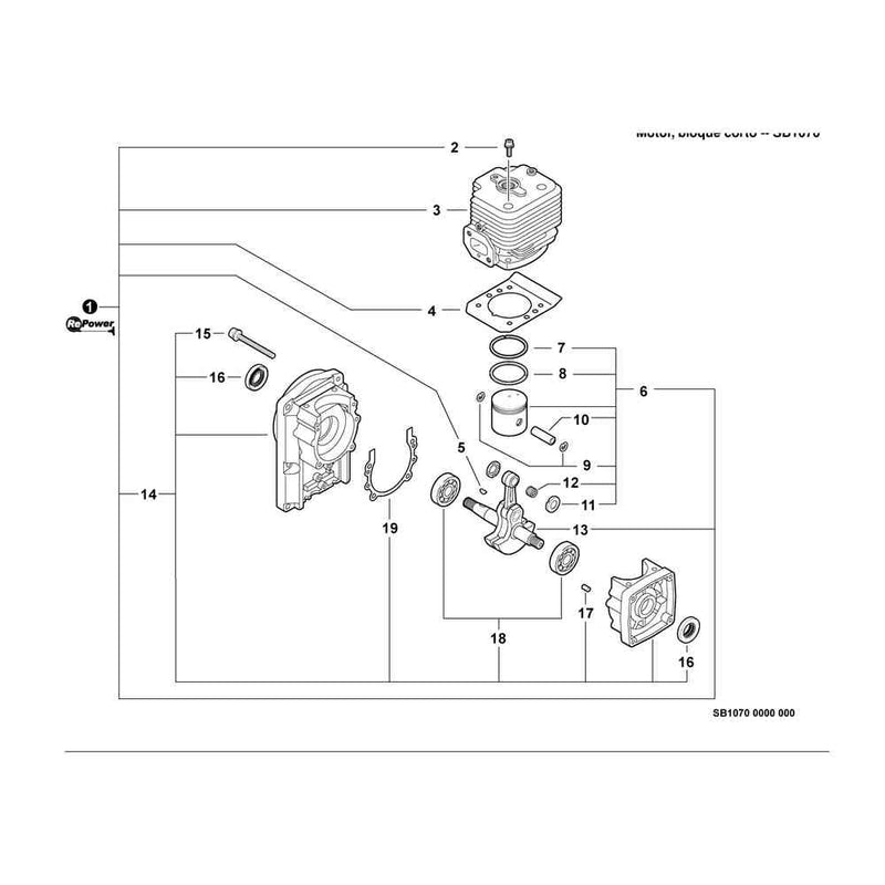 Engine, Short Block -- SB1070