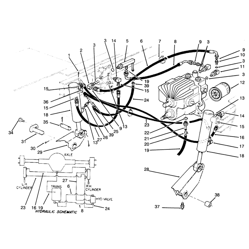 Hydraulic Valve and Lift Arm Cylinders