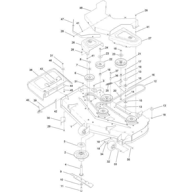 48 Inch International Deck Assembly