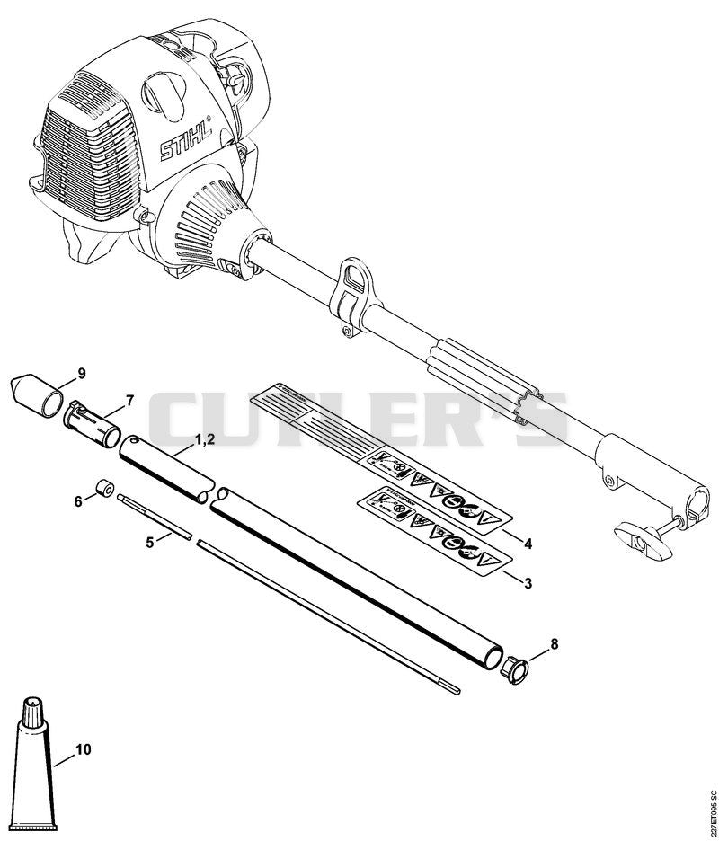 KB-KM Drive tube assembly