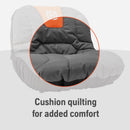 Husqvarna 588208701 Lawn Tractor Seat Cover, Fits Up To 15 Inch High Seats, Durable, Water-Resistant Riding Lawn Mower Accessories, Orange/Grey