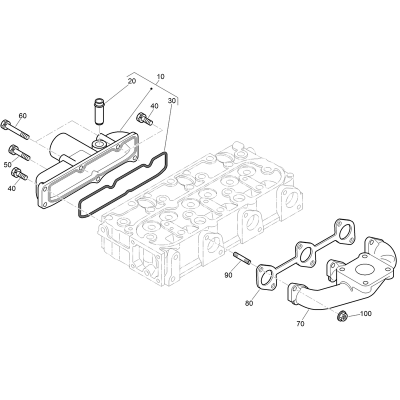 Inlet and Exhaust Manifold Assembly