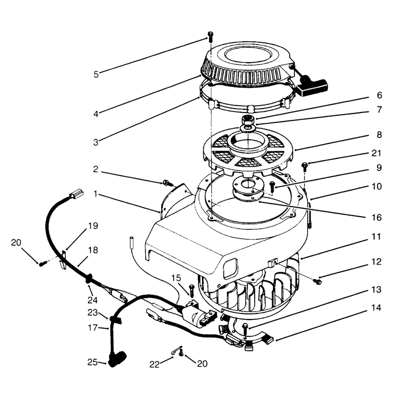Recoil and Flywheel Assembly
