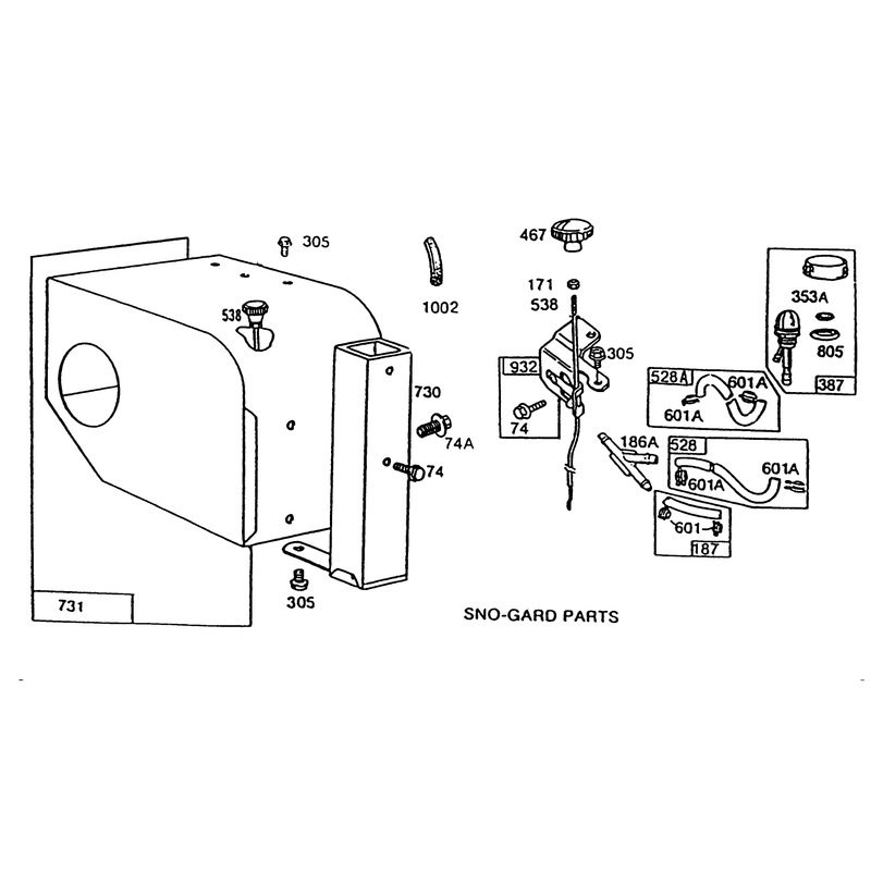 Engine Briggs & Stratton Model 190406 Type 3104-01 (continued)